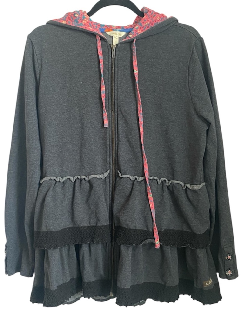 Matilda Jane Cottagecore Whimsical Zip up Hoodie